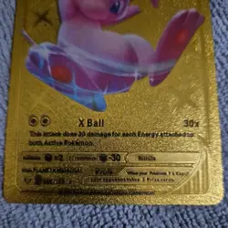 Mew V 069/189 Pokemon Gold Foil Card Fan Art - Image 2