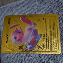 Mew V 069/189 Pokemon Gold Foil Card Fan Art - Image 5