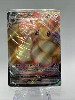 Pokemon Eevee VMAX SWSH087 Sword & Shield Promo Full Art Holo TCG Card - Image 1