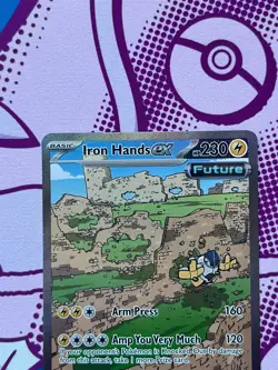 Pokemon - Iron Hands ex 248/182 - Paradox Rift - Special Illustration Rare - NM - Image 2
