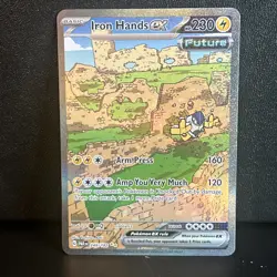 Pokemon Iron Hands ex 248/182 Paradox Rift Special Illustration Rare Holo NM - Image 1