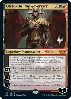 Foil Ob Nixilis, the Adversary Promo Pack: Streets of New Capenna LP 206 - Image 1