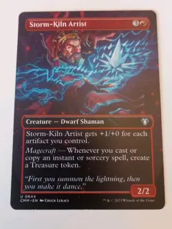 Storm-Kiln Artist (Borderless) Commander Masters Regular - Image 1