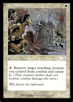 MTG - Reconnaissance - LP Uncommon #17 (Exodus 1998) - Image 1