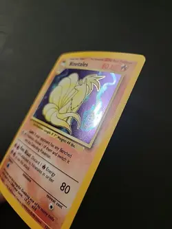 LP Pokemon TCG Ninetales 12/102 Holo Rare Unlimited Vintage WOTC Base Set - Image 4