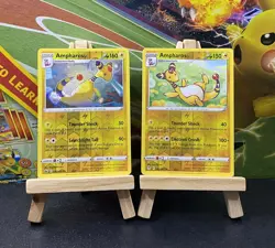 Ampharos 056/203 & 049/198 Rare Reverse Holo Pokemon TCG LP/NM bundle - Image 1