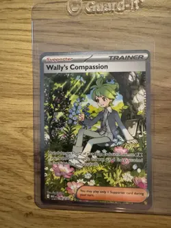 Pokemon Wally’s Compassion 186/132 Full Art Trainer - Fresh Mint, Pack Pulled - Image 1