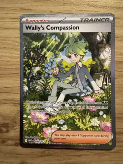 Pokemon Wally’s Compassion 186/132 Full Art Trainer - Fresh Mint, Pack Pulled - Image 2