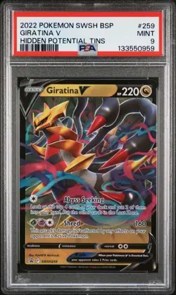Giratina V SWSH259 2022 Pokemon Sword & Shield Black Star Promo PSA 9 - Image 1