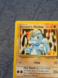 Pokemon: Giovanni's Machop #72/132 Pokemon Gym Challenge 2000 WOTC - NM - M46 - Image 4