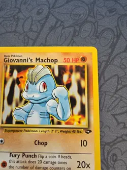 Pokemon: Giovanni's Machop #72/132 Pokemon Gym Challenge 2000 WOTC - NM - M46 - Image 5