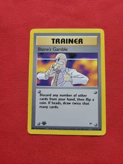 Pokemon: 1st Edition Blaine's Gamble #132 & Blaine's Last Resort #105 - NM - T10 - Image 3