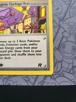 Pokemon: Nightly Garbage Run 1st Edition #77/82 Team Rocket 2000 - LP - T192 - Image 5