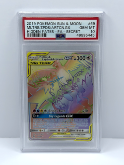 2019 Pokemon Sun & Moon Hidden Fates Mltrs/Zpds/Artcn.Gx #69 FA SECRET PSA 10 - Image 1
