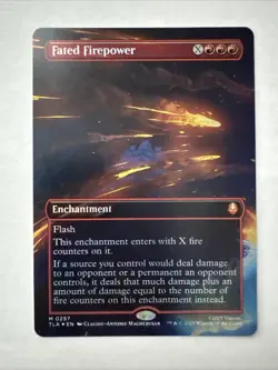 Fated Firepower (Borderless Foil) M MTG Avatar: The Last Airbender TLA - Image 1