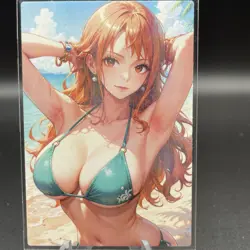 Nami One Piece Anime Waifu Card Doujin ACG Goddess Holo - Image 2