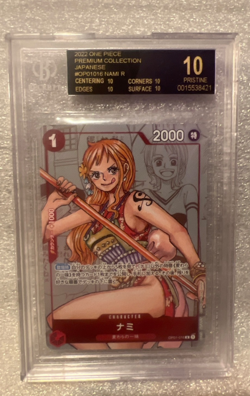 Nami - OP01-016 (Jp) One Piece TCG Beckett - BGS Black Label 10 Pristine - Image 3