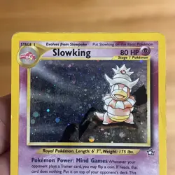 Pokemon TCG Holo Slowking 14/111 Neo Genesis Unlimited Rare Old School Vintage - Image 3