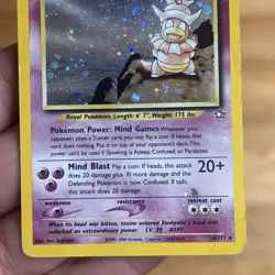 Pokemon TCG Holo Slowking 14/111 Neo Genesis Unlimited Rare Old School Vintage - Image 4