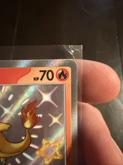 Pokemon TCG Paldean Fates Charmander Holo Card 109/091 Shiny Rare Baby Shiny - Image 2