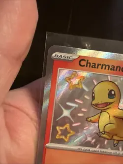 Pokemon TCG Paldean Fates Charmander Holo Card 109/091 Shiny Rare Baby Shiny - Image 3