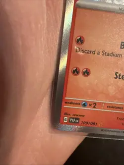 Pokemon TCG Paldean Fates Charmander Holo Card 109/091 Shiny Rare Baby Shiny - Image 4
