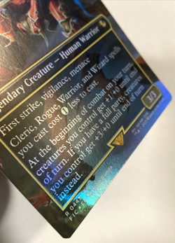 MTG The Destined Warrior (Borderless) Commander: Final Fantasy Foil 443 NM - Image 2