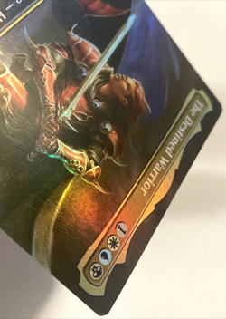 MTG The Destined Warrior (Borderless) Commander: Final Fantasy Foil 443 NM - Image 4