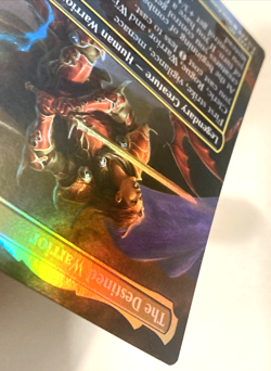 MTG The Destined Warrior (Borderless) Commander: Final Fantasy Foil 443 NM - Image 5