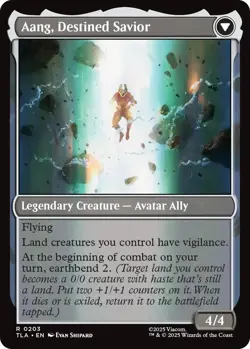Aang, at the Crossroads [Avatar: The Last Airbender] Foil Near Mint - Image 2