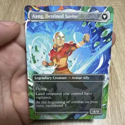 Aang, at the Crossroads Aang, Destined Savior - Foil Extended Art TLA NM MTG - Image 2
