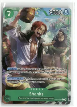 Shanks (Alternate Art) OP14-027 The Azure Sea's Seven One Piece Foil NM - Image 1