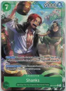 Shanks (Alternate Art) R The Azure Sea's Seven OP14-027 NM - Image 1