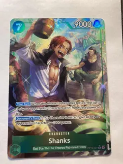 Shanks (Alternate Art) OP14-027 The Azure Sea's Seven Foil NM - Image 1