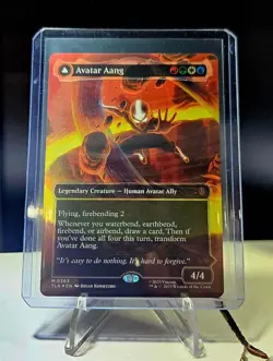 MTG Avatar Aang/Aang, Master Of Elements #0363 Avatar TLA Raised Foil - Image 1
