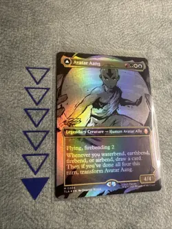 Avatar Aang/Aang, Master of Elements (Borderless) MTG Mythic Foil - Image 3