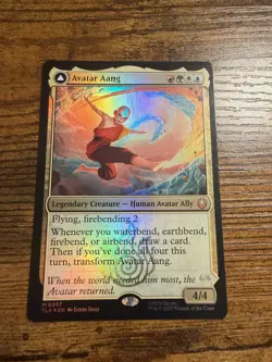 MTG Magic The Gathering Avatar Aang Master of Elements FOIL Mythic! - Image 1