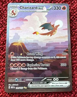 Pokemon TCG - Charizard EX 199/165 Scarlet & Violet 151 - Near Mint Condition - Image 1
