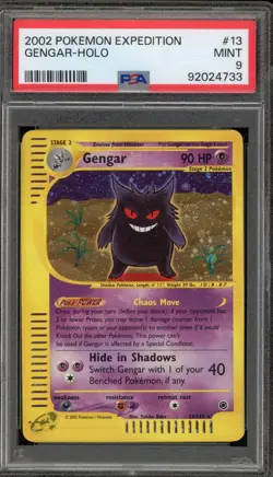 Pokemon Gengar Expedition Holo Rare #13 PSA 9 Mint - Image 1