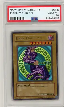2002 Yu-Gi-Oh! Dark Magician Starter Deck Yugi Ultra Rare SDY-006 PSA 10 Gem - Image 1
