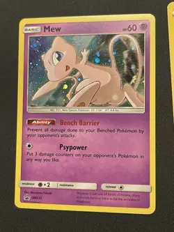 Mew SM215 Sun & Moon [2019] Cosmos Holo Rare Black Star Promo Pokemon TCG LP - Image 1
