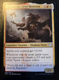 Quintorius, Field Historian 220/275 Uncommon Strixhaven: School Of Mages MTG - Image 1