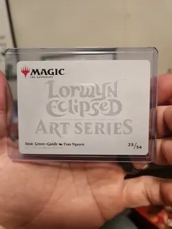 Stoic Grove-Guide 25/54 MTG Lorwyn Eclipsed Art Series Gold Signature Card - Image 3