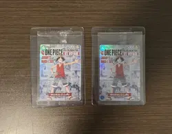 TWO One Piece Monkey D. Luffy US College Basketball Card Rutgers (BOTH SEALED) - Image 1