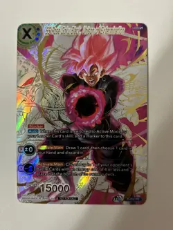 Dragon Ball Super SS Rose Goku (Gold Foil) Black Unison of Extermination Card - Image 1