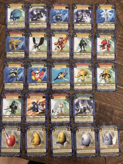 24 Card Vintage Digimon CCG Collection Lot BO Rare - Image 1