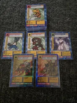 Old School Digimon Battle Series 1 Collection Card Lot with Holos Movie Promos + - Image 1