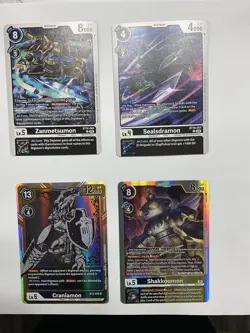 Digimon TCG Card Game Collection Lot Cards Holos Mixed Bundles # 1, 2 & 4 - Image 2