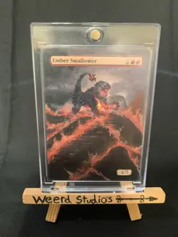 Mtg Hand Painted Alter Magic The Gathering Ember swallower Charity Auction - Image 1