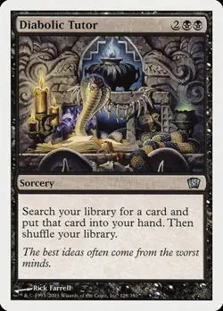 1x Diabolic Tutor HP Eng MTG - Eighth Edition - Image 1